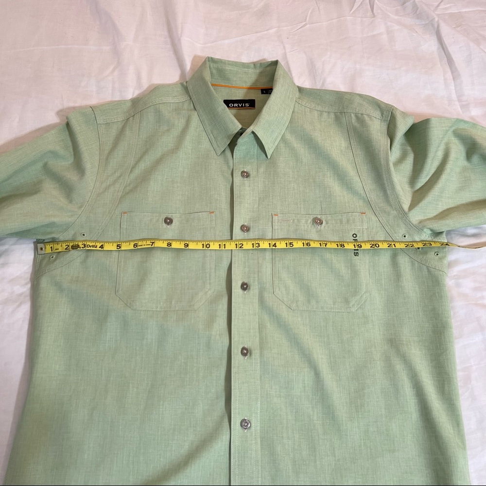 Orvis Men's Green Casual Button Down Shirt - Picture 5 of 13